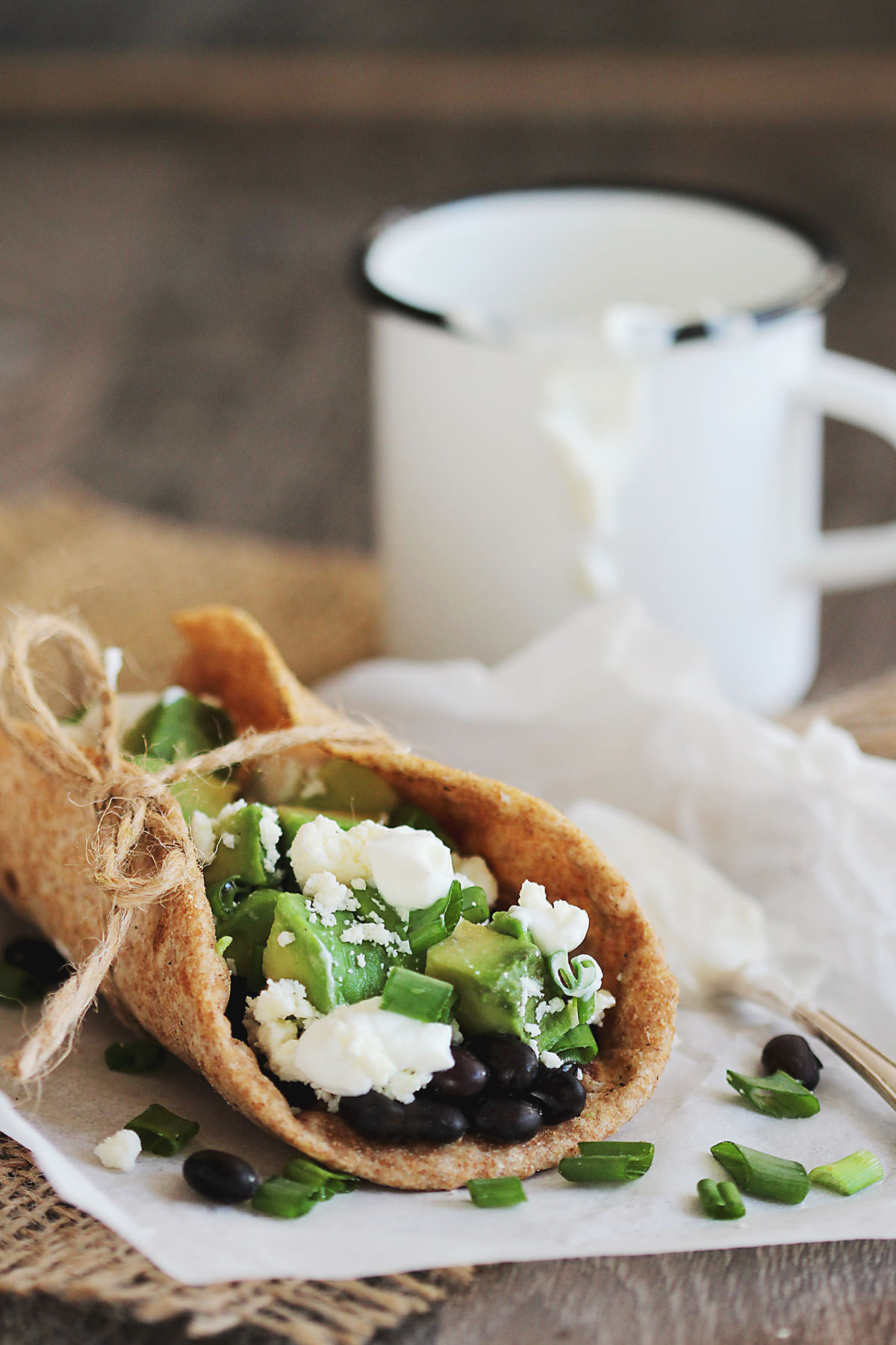 Black Bean Tacos with Avocado