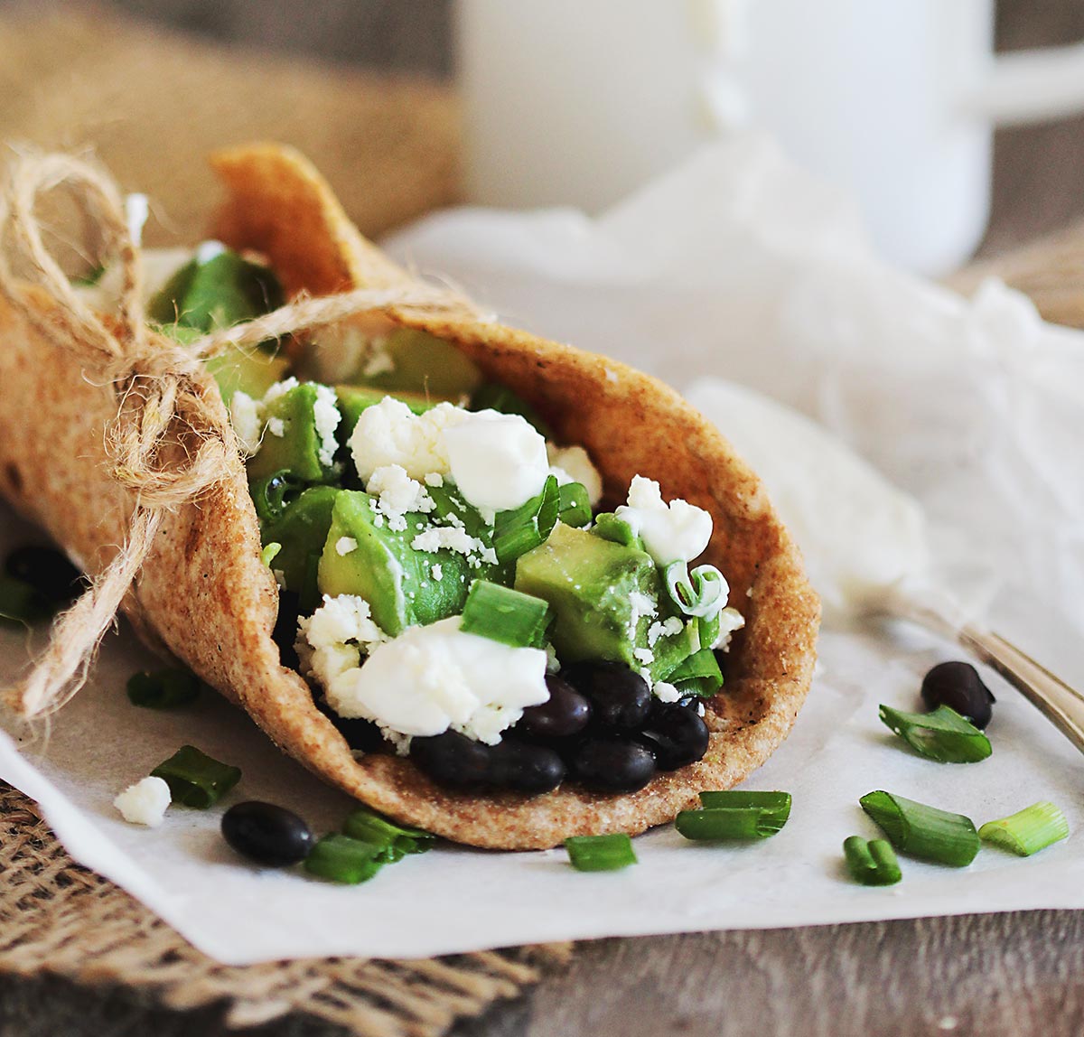 Black Bean Tacos with Avocado Hearty, Vegetarian Recipe