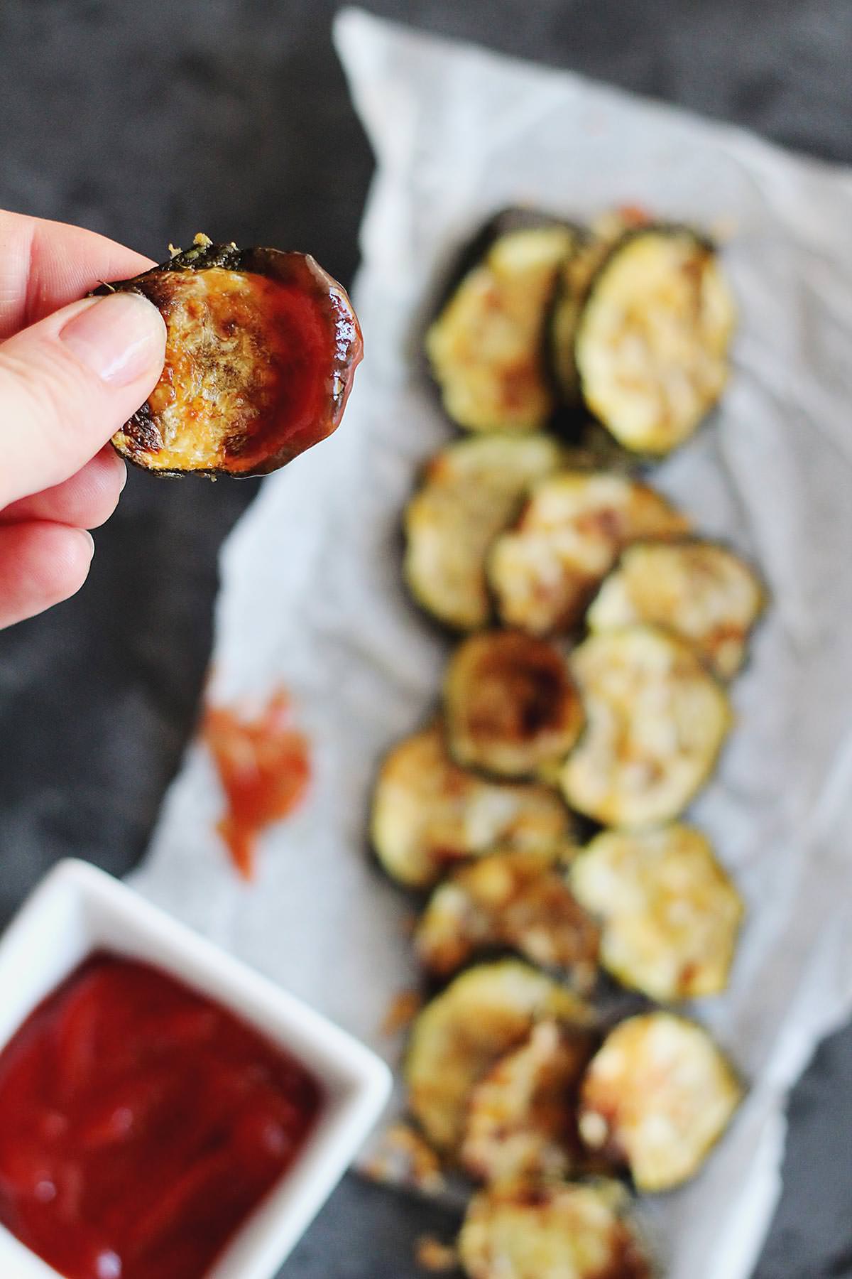 Easy, Healthy OvenFried Zucchini Chips Quick Recipe