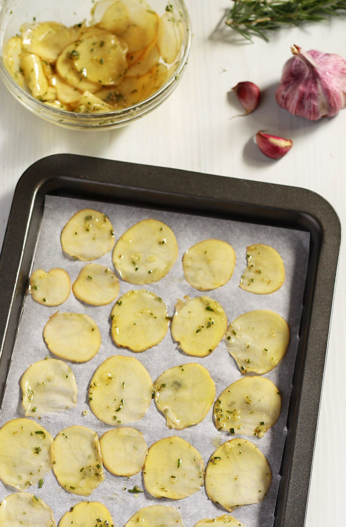 Oven-Baked Potato Chips Recipe