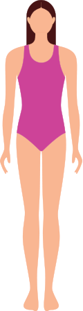 What body shape is a 34-inch bust, 27-inch waist, and 36-inch hip? My  shoulders are almost the same size of my hips. - Quora