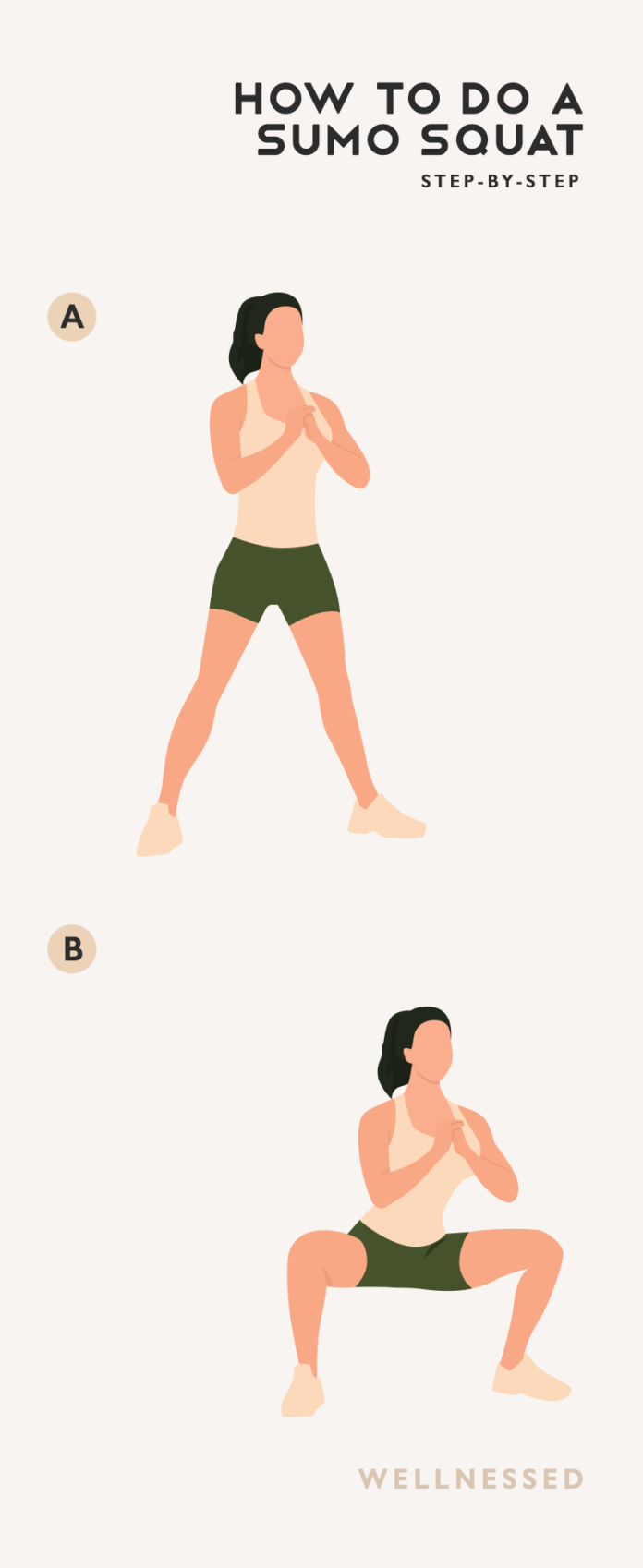 How To Do A Sumo Squat Illustrated Exercise Guide