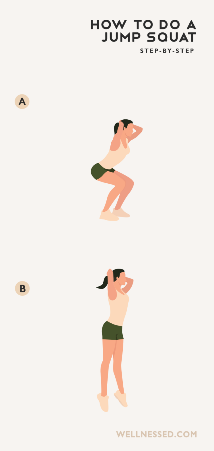 How to do a jump squat illustrated exercise guide
